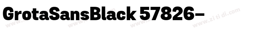 GrotaSansBlack 57826字体转换